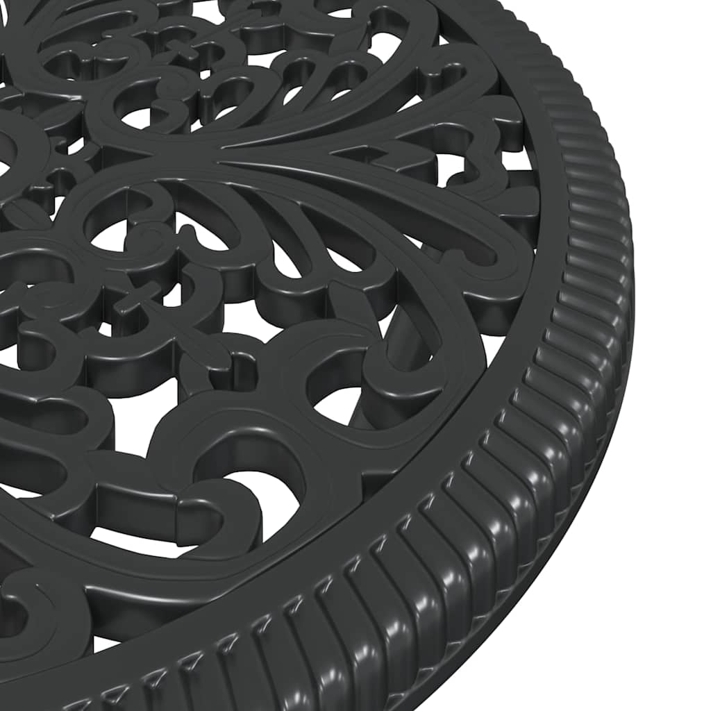 vidaXL Σετ Μπιστρό Κήπου 3 pcs Μαύρο Αλουμίνιο