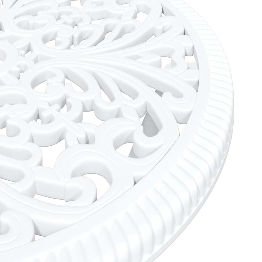 vidaXL Σετ Μπιστρό Κήπου 3 pcs Λευκό Αλουμίνιο