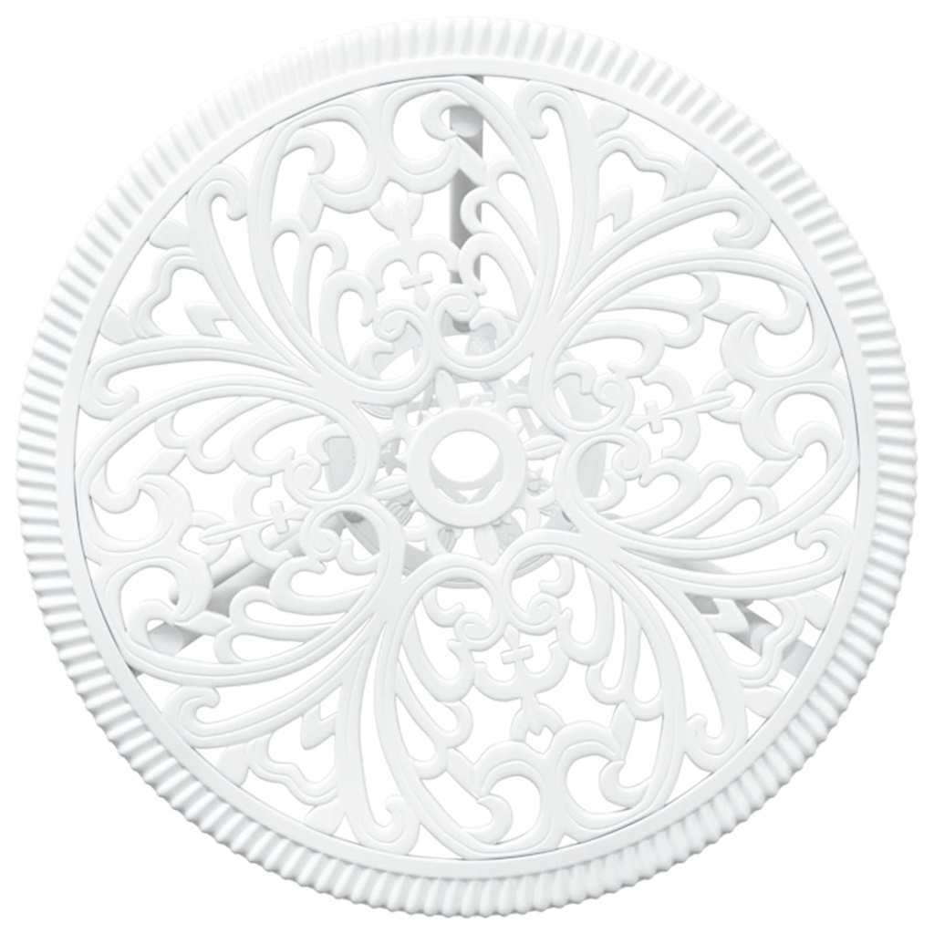 vidaXL Σετ Μπιστρό Κήπου 3 pcs Λευκό Αλουμίνιο