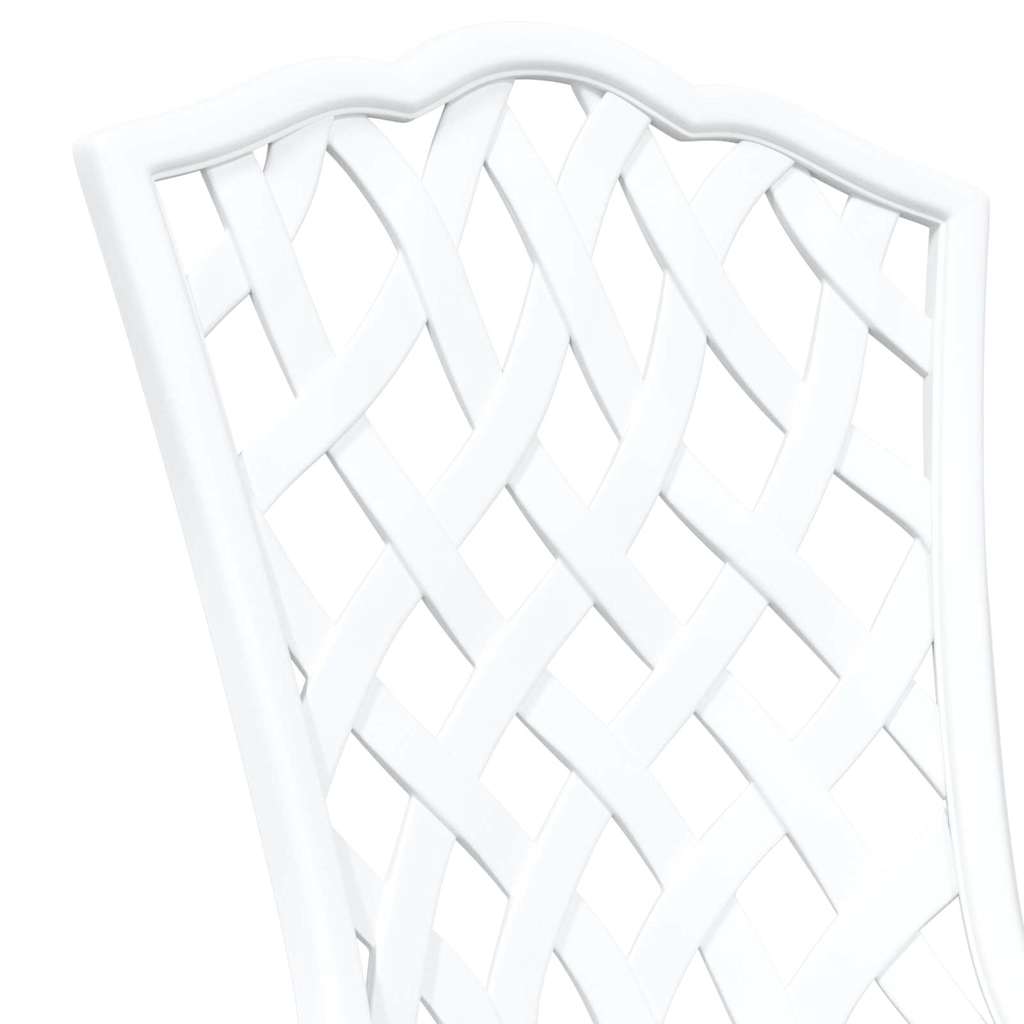 vidaXL Καρέκλα Κήπου 2 pcs Λευκό 39 x 40 x 87εκ Αλουμίνιο
