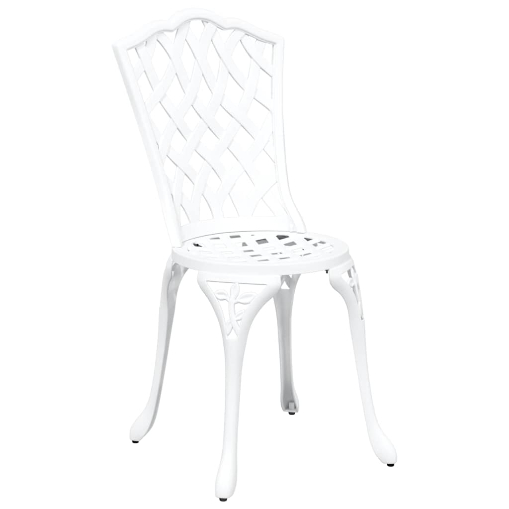 vidaXL Καρέκλα Κήπου 2 pcs Λευκό 39 x 40 x 87εκ Αλουμίνιο