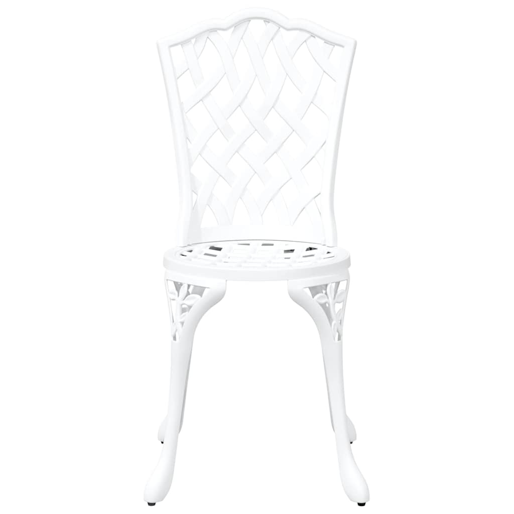 vidaXL Καρέκλα Κήπου 2 pcs Λευκό 39 x 40 x 87εκ Αλουμίνιο