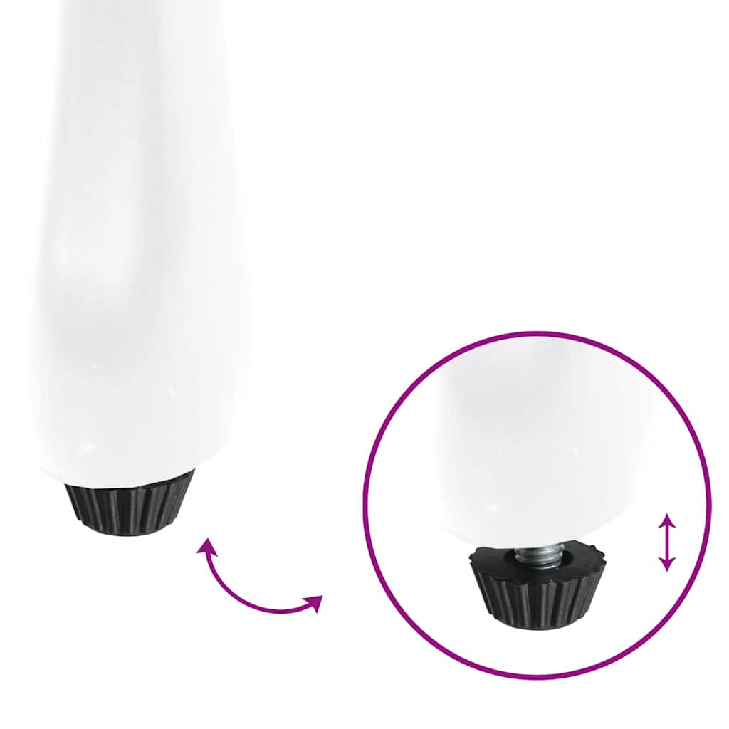 vidaXL Καρέκλα Κήπου 2 pcs Λευκό 39 x 40 x 87εκ Αλουμίνιο