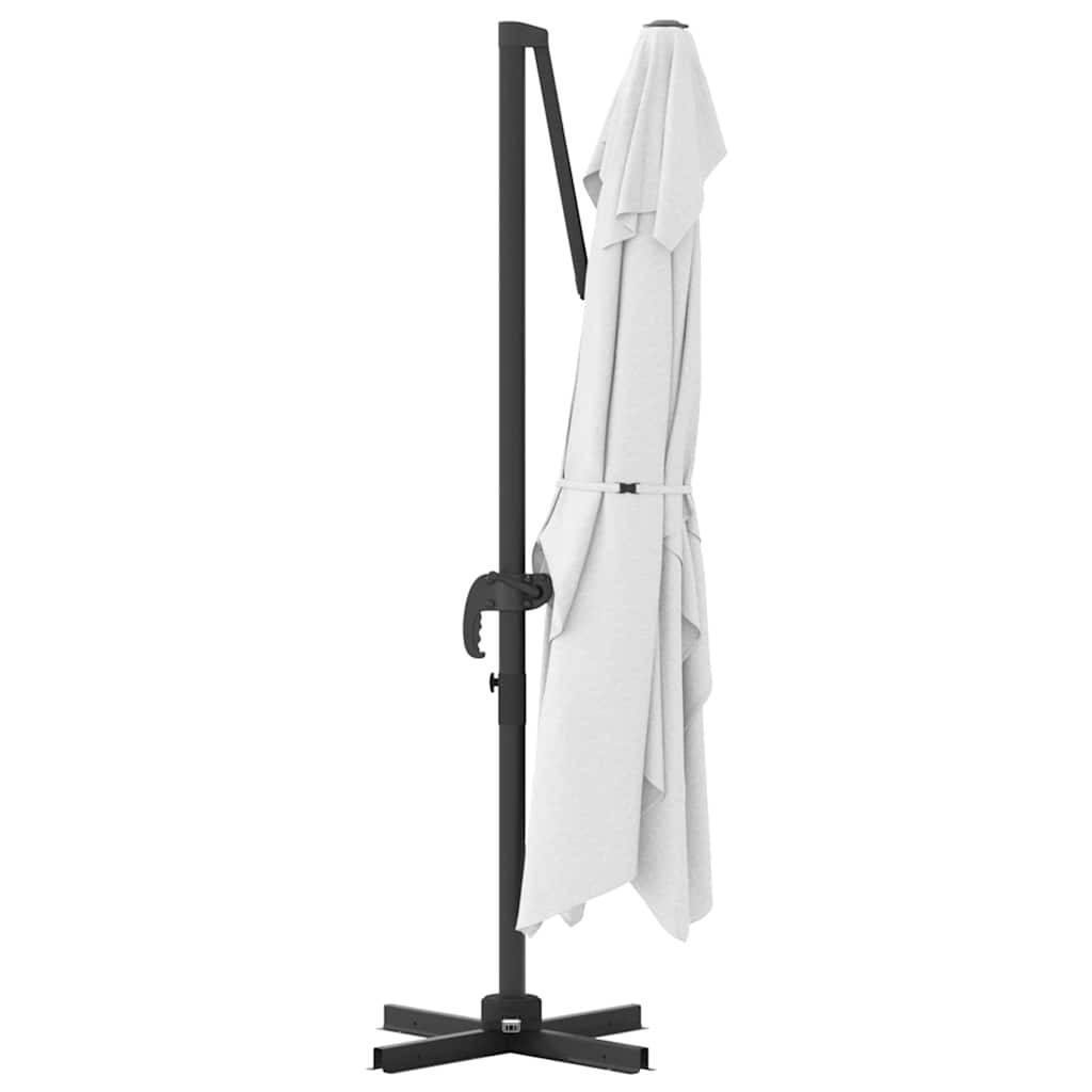 vidaXL Ομπρέλα ηλίου Άμμος 351 x 250 x 260 εκ