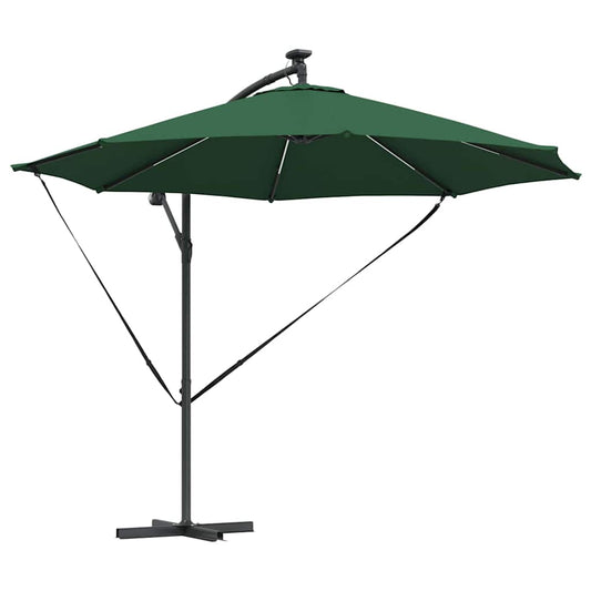 vidaXL Ομπρέλα Cantilever Banana Πράσινο 294 x 294 x 248 cm