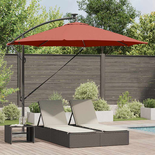 vidaXL Ομπρέλα Cantilever Banana Τερακότα 294 x 294 x 248 cm