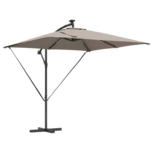 vidaXL Ομπρέλα Cantilever Banana Taupe 249 x 249 x 250 εκ.