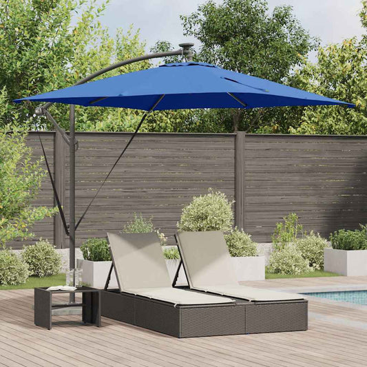 vidaXL Ομπρέλα Cantilever Banana με κλειδαριά Μπλε 249 x 249 x 250 εκ.