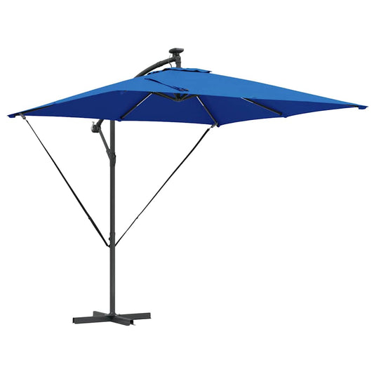 vidaXL Ομπρέλα Cantilever Banana με κλειδαριά Μπλε 249 x 249 x 250 εκ.