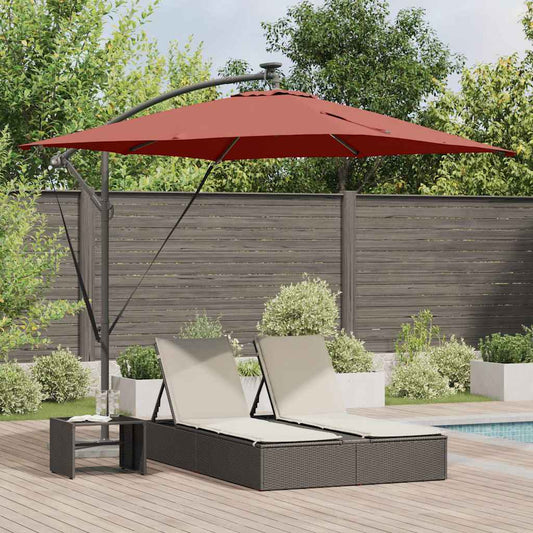 vidaXL Ομπρέλα Cantilever Banana Τερακότα 249 x 249 x 250 εκ.