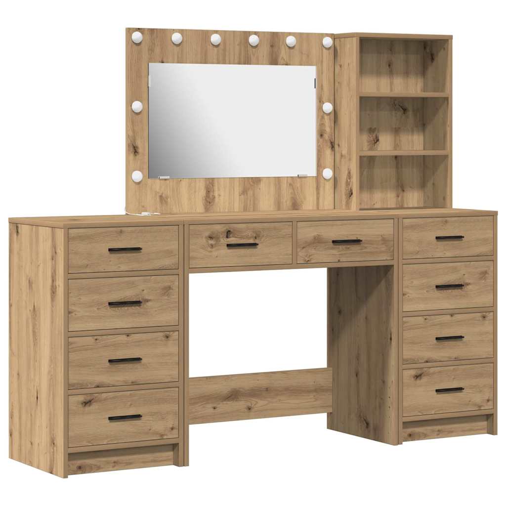 vidaXL Τραπέζι περιποίησης 3 τμχ. Artisan Oak 78,5 x 41 x 135 εκ