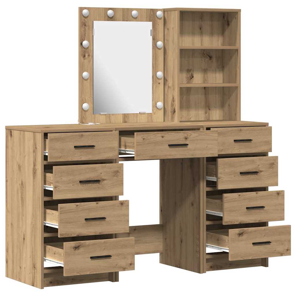 vidaXL Τραπέζι περιποίησης 3 τμχ. Καφέ 40 x 41 x 135 εκ.
