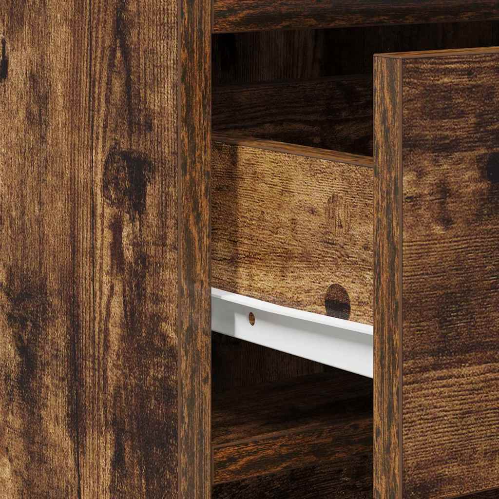 vidaXL Τραπέζι περιποίησης με συρτάρι 2 pcs Καφέ 50 x 41 x 135 εκ