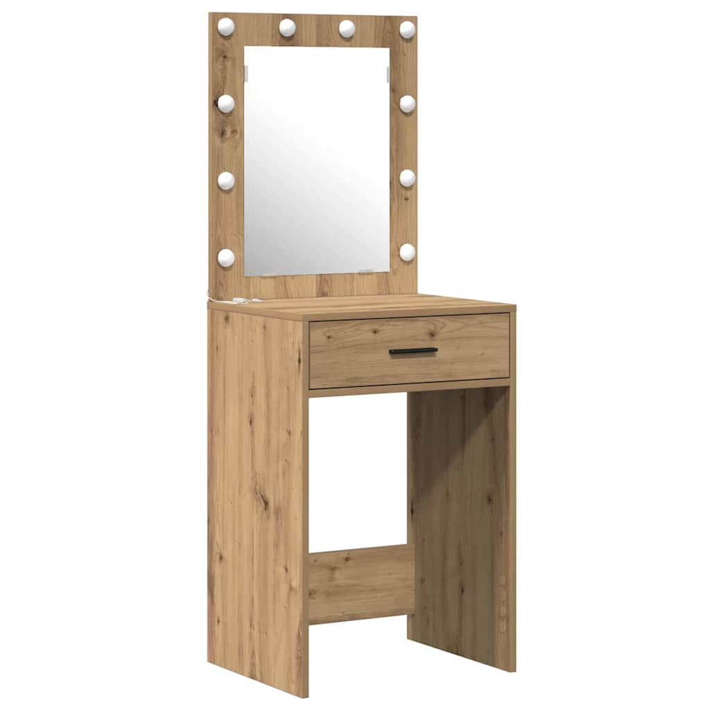 vidaXL Τραπέζι περιποίησης Καφέ 50 x 41 x 135 εκ Επεξεργασμένο ξύλο