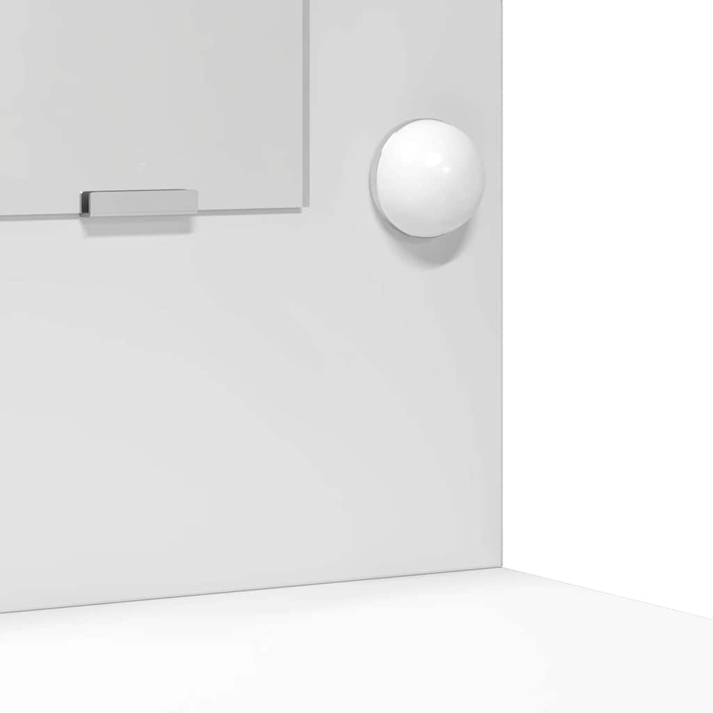 vidaXL Τραπέζι περιποίησης με συρτάρι 2 pcs Λευκό Επεξεργασμένο ξύλο