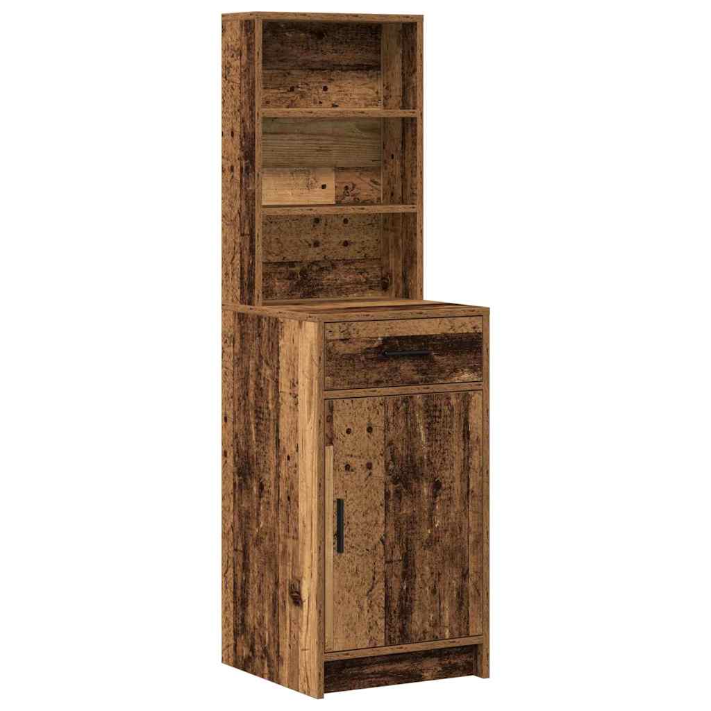 vidaXL Τραπέζι περιποίησης με συρτάρι 2 pcs Καφέ Επεξεργασμένο ξύλο