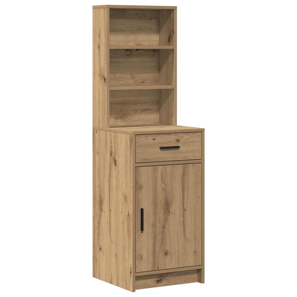 vidaXL Σετ Τραπέζι Ντυσίματος με LED 2 τμχ. Artisan Oak
