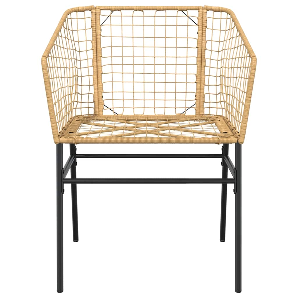vidaXL Σετ Τραπεζαρίας Κήπου 5 τεμαχίων από Καφέ Πολυεστέρα Ρατάν
