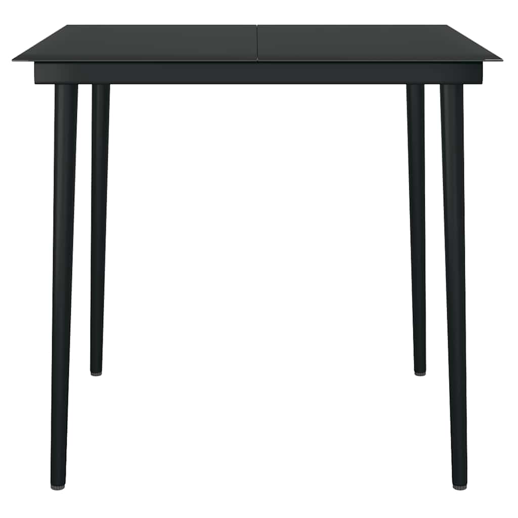 vidaXL Σετ Τραπεζαρίας Κήπου 3 τεμ. Καφέ Συνθ.Ρατάν/Γυαλί με Μαξιλάρια