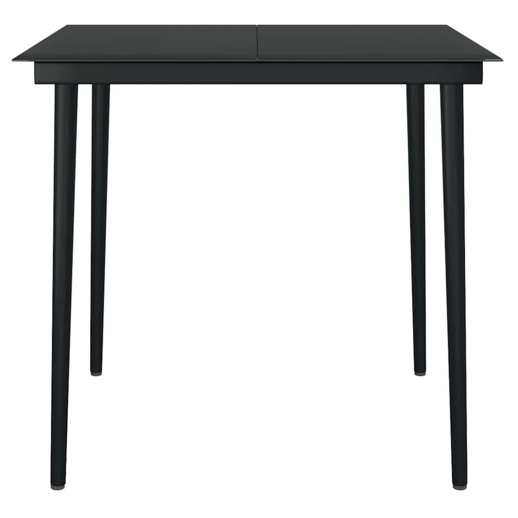 vidaXL Σετ Τραπεζαρίας Κήπου 3 τεμ. Καφέ Συνθ.Ρατάν/Γυαλί με Μαξιλάρια