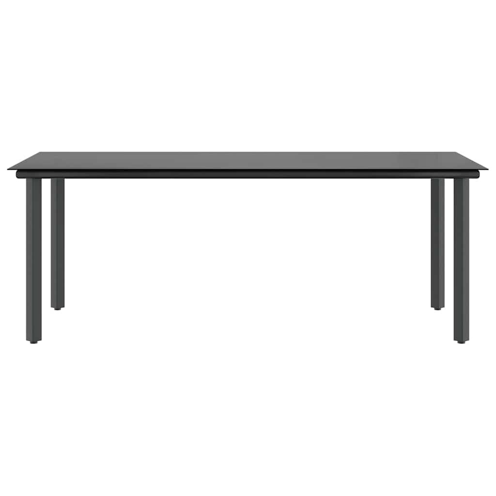 vidaXL Σετ Τραπεζαρίας Κήπου 9 τεμ. Καφέ Συνθ.Ρατάν/Γυαλί με Μαξιλάρια