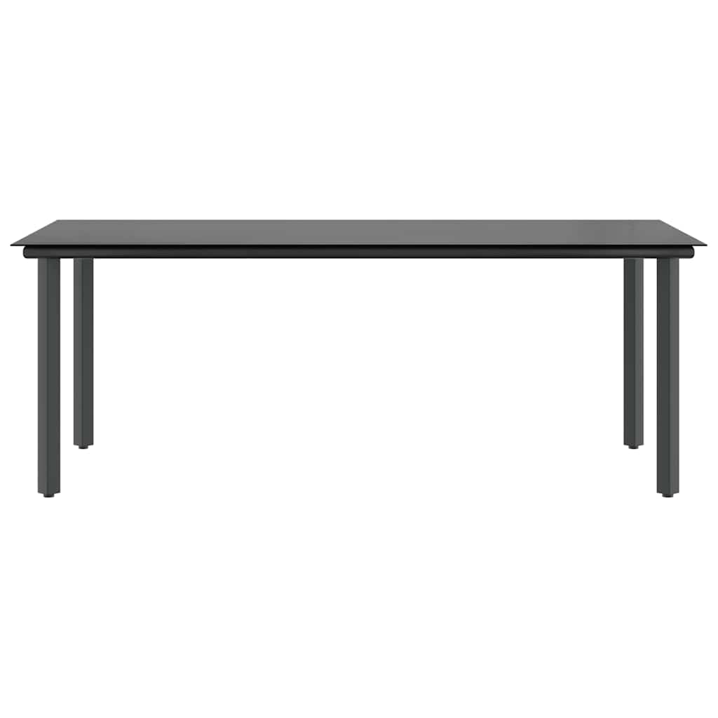 vidaXL Σετ Τραπεζαρίας Κήπου 9 τεμ. Γκρι Συνθ.Ρατάν/Γυαλί με Μαξιλάρια