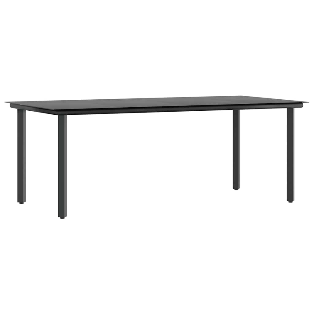 vidaXL Σετ Τραπεζαρίας Κήπου 7 τεμ. Γκρι Συνθ.Ρατάν/Γυαλί με Μαξιλάρια