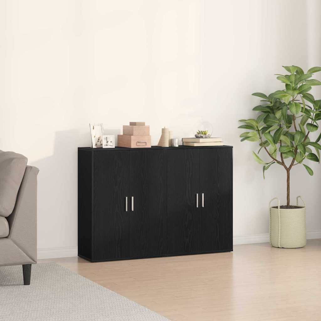 vidaXL Μπουφές Μαύρη δρυς 60 x 31 x 84 εκ Επεξεργασμένο ξύλο