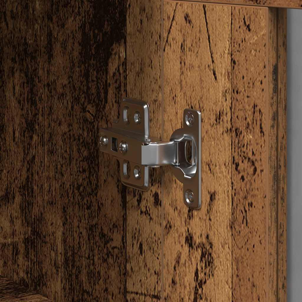 vidaXL Ράφια Τοίχου 2 τεμ από Παλιό Ξύλο 69,5 x 34 x 90 cm, κατασκευασμένο από Ξύλο