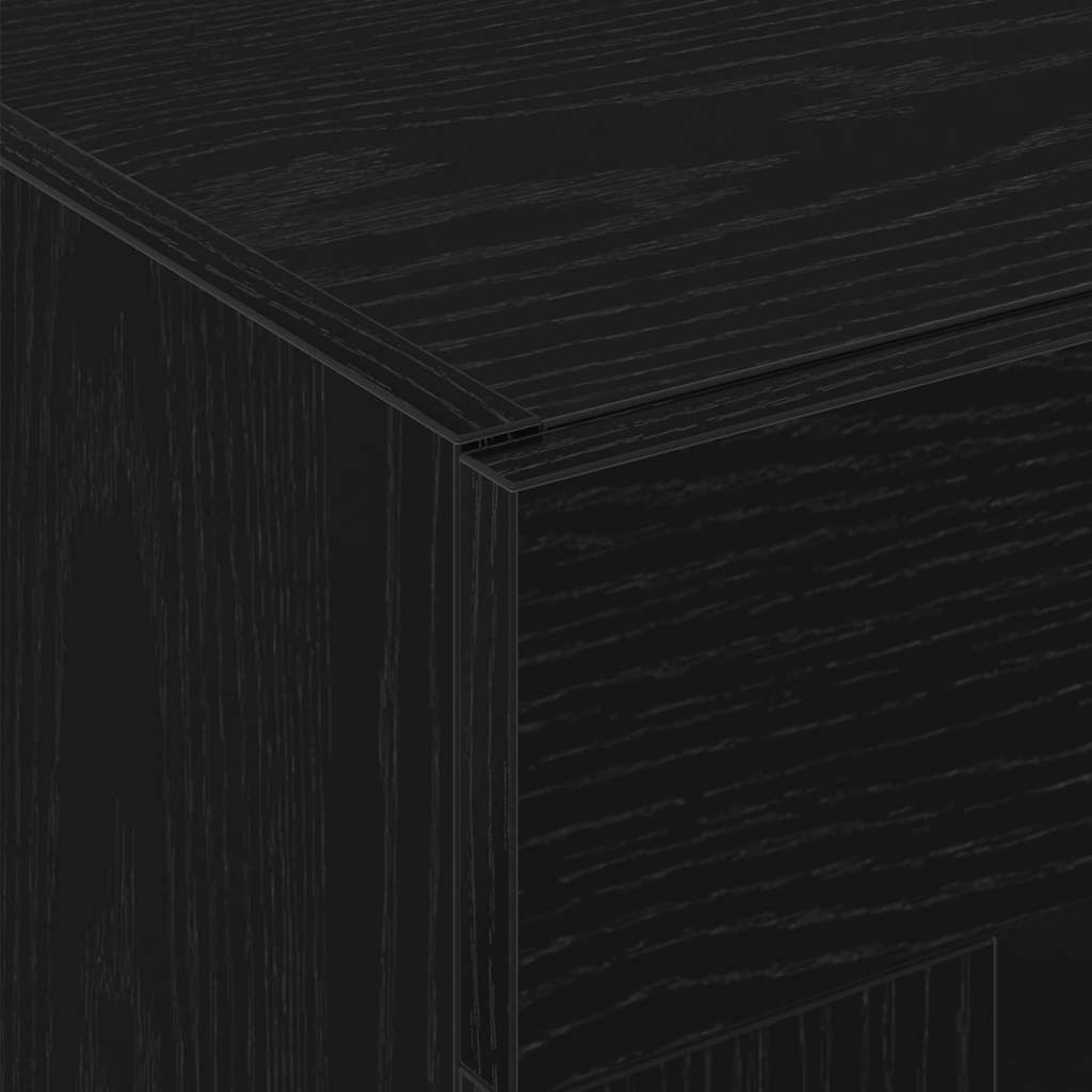 vidaXL Τοποθετημένα Κ Cabinets 2 τεμαχίων Μαύρη Δρυς 69,5 x 34 x 90 εκ Κατασκευασμένο από Ξύλο