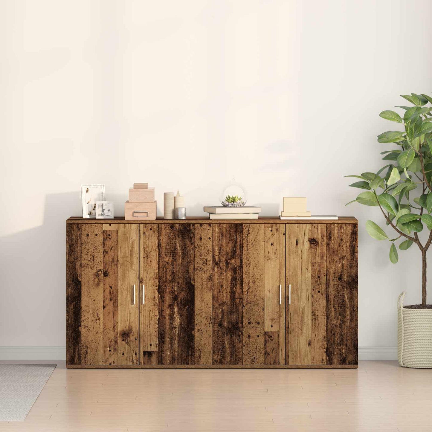 vidaXL Σουίτες 2 τμχ Παλιό Ξύλο 79x38x80 εκ Επεξεργασμένο Ξύλο