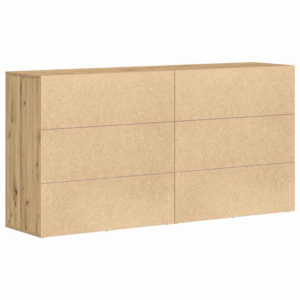 vidaXL Σύνθετα 2 τμχ Καρυδιά 79x38x80 εκ Επεξεργασμένο ξύλο