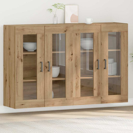 vidaXL τοίχου ντουλάπες 2 τεμαχίων Artisan Oak 69,5 x 34 x 90 εκ, από ξύλο.