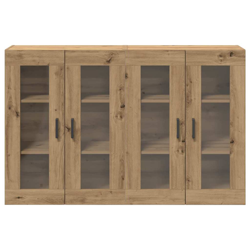vidaXL τοίχου ντουλάπες 2 τεμαχίων Artisan Oak 69,5 x 34 x 90 εκ, από ξύλο.