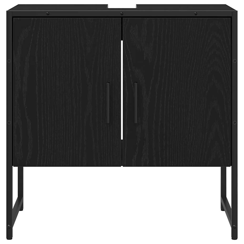 vidaXL Σετ Επίπλων Μπάνιου με αποθήκευση 2 pcs Μαύρο 60 x 33 x 60 εκ