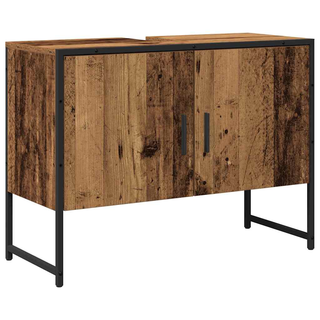 vidaXL Σετ Επίπλων Μπάνιου με αποθήκευση 2 pcs Καφέ 80 x 33 x 60 εκ