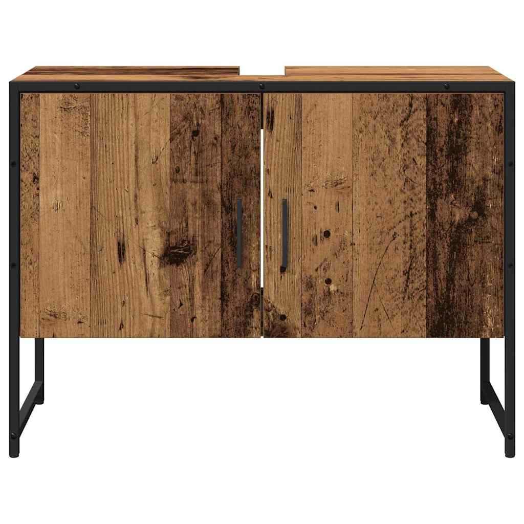 vidaXL Σετ Επίπλων Μπάνιου με αποθήκευση 2 pcs Καφέ 80 x 33 x 60 εκ