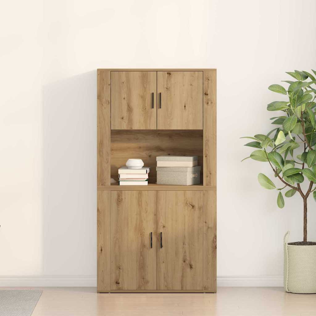 vidaXL Highboard Artisan Oak 80 x 33 x 150 εκ Επεξεργασμένο ξύλο