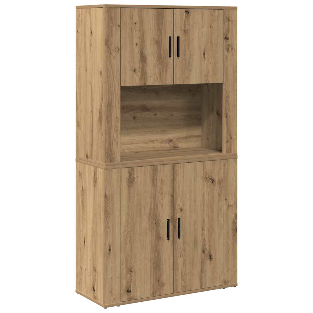 vidaXL Highboard Artisan Oak 80 x 33 x 150 εκ Επεξεργασμένο ξύλο