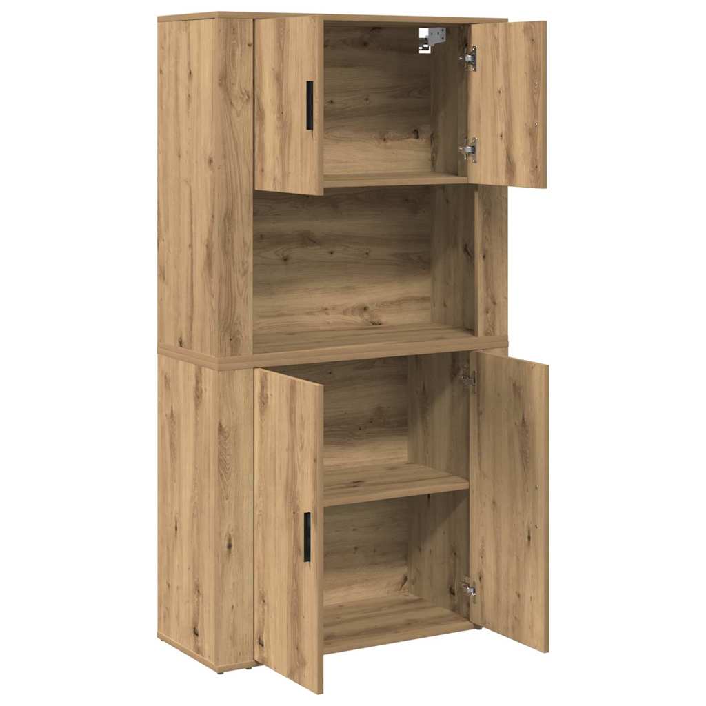 vidaXL Highboard Artisan Oak 80 x 33 x 150 εκ Επεξεργασμένο ξύλο