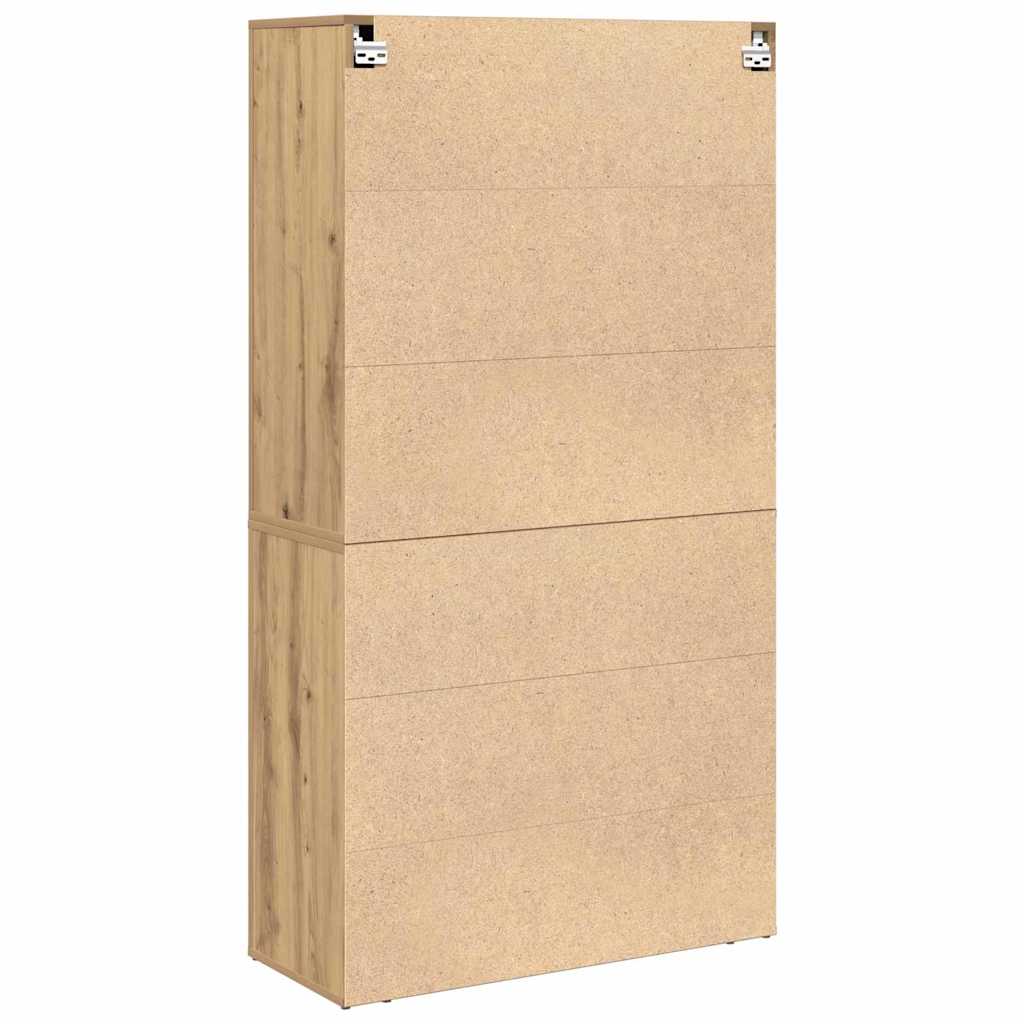 vidaXL Highboard Artisan Oak 80 x 33 x 150 εκ Επεξεργασμένο ξύλο