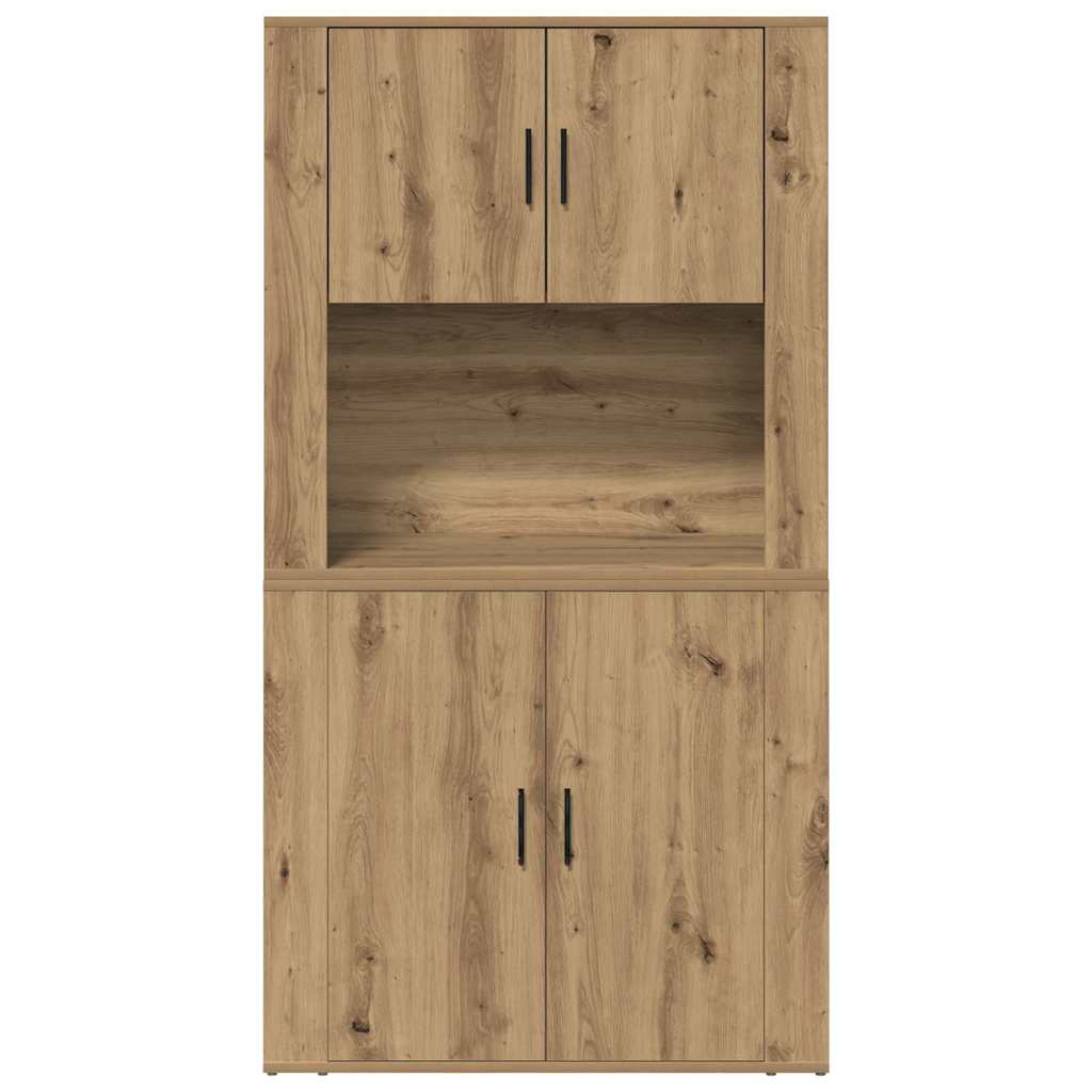 vidaXL Highboard Artisan Oak 80 x 33 x 150 εκ Επεξεργασμένο ξύλο