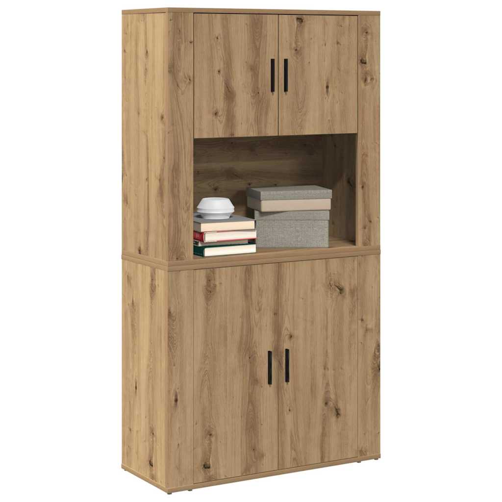 vidaXL Highboard Artisan Oak 80 x 33 x 150 εκ Επεξεργασμένο ξύλο