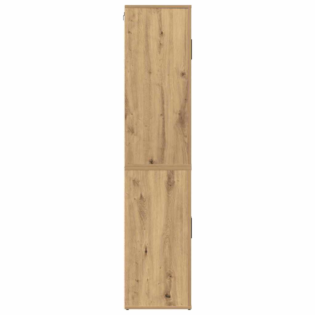 vidaXL Highboard Artisan Oak 80 x 33 x 150 εκ Επεξεργασμένο ξύλο
