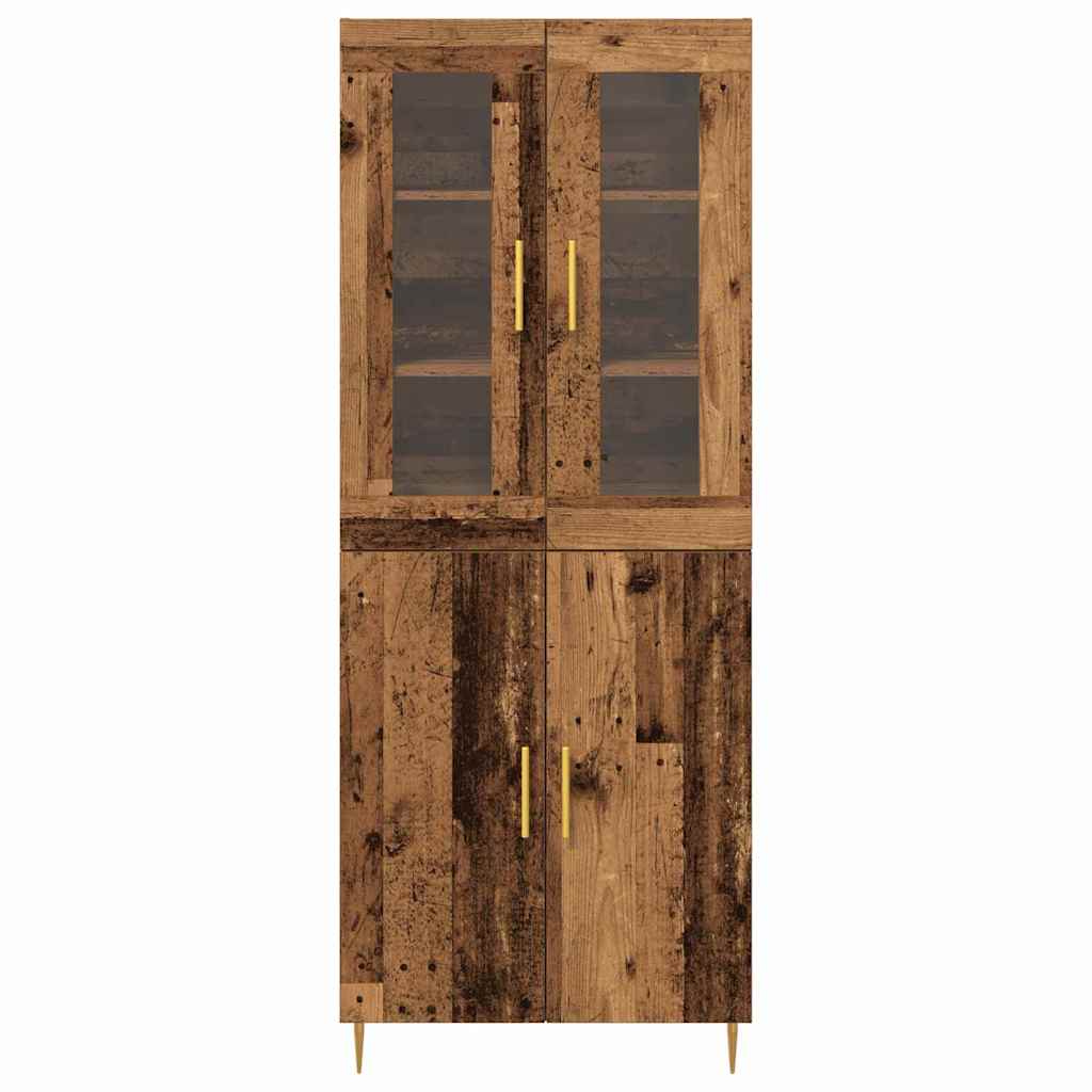 vidaXL Υψηλό Ντουλάπι Παλιού Ξύλου 69.5x34x180 εκ Μηχανικά Ξύλο