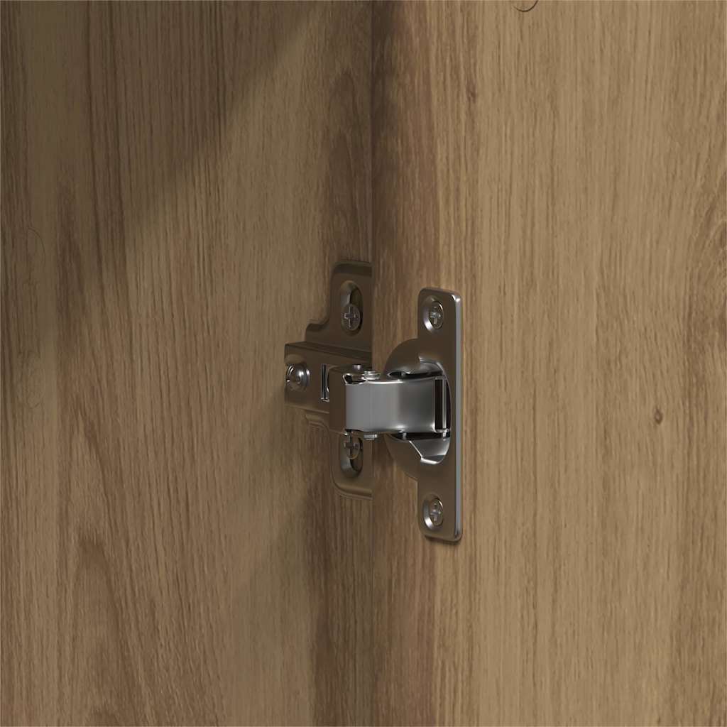 vidaXL Σετ Επίπλων Μπάνιου με αποθήκευση 3 pcs Καφέ 33 x 33 x 102.5 εκ