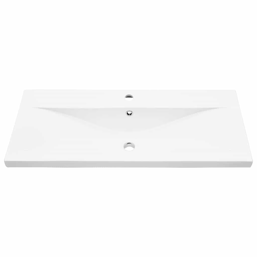 vidaXL Σετ Επιπλών Μπάνιου Επιτοίχιο 5 pcs Μαύρη Οξυά 30 x 30 x 130 εκ