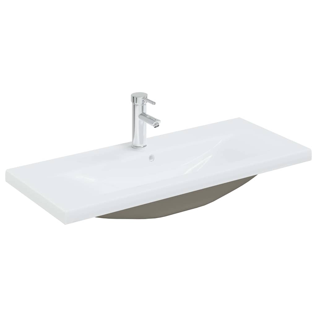 vidaXL Σετ Επίπλων Μπάνιου με πόρτα 2 pcs Μαύρη Οξυά 90 x 38.5 x 46 cm