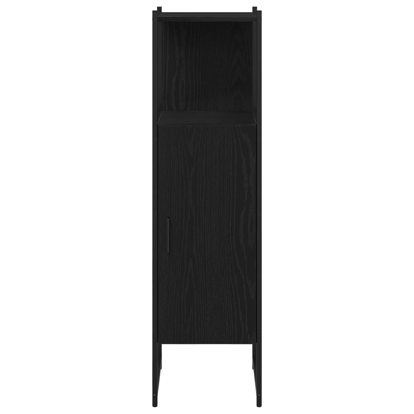 vidaXL Σετ Επίπλων Μπάνιου 4 τμχ. Μαύρο 33 x 33 x 185,5 εκ