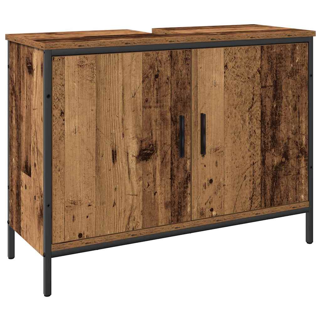 vidaXL Σετ Επίπλων Μπάνιου με αποθήκευση 4 pcs Καφέ 33 x 33 x 185.5 εκ